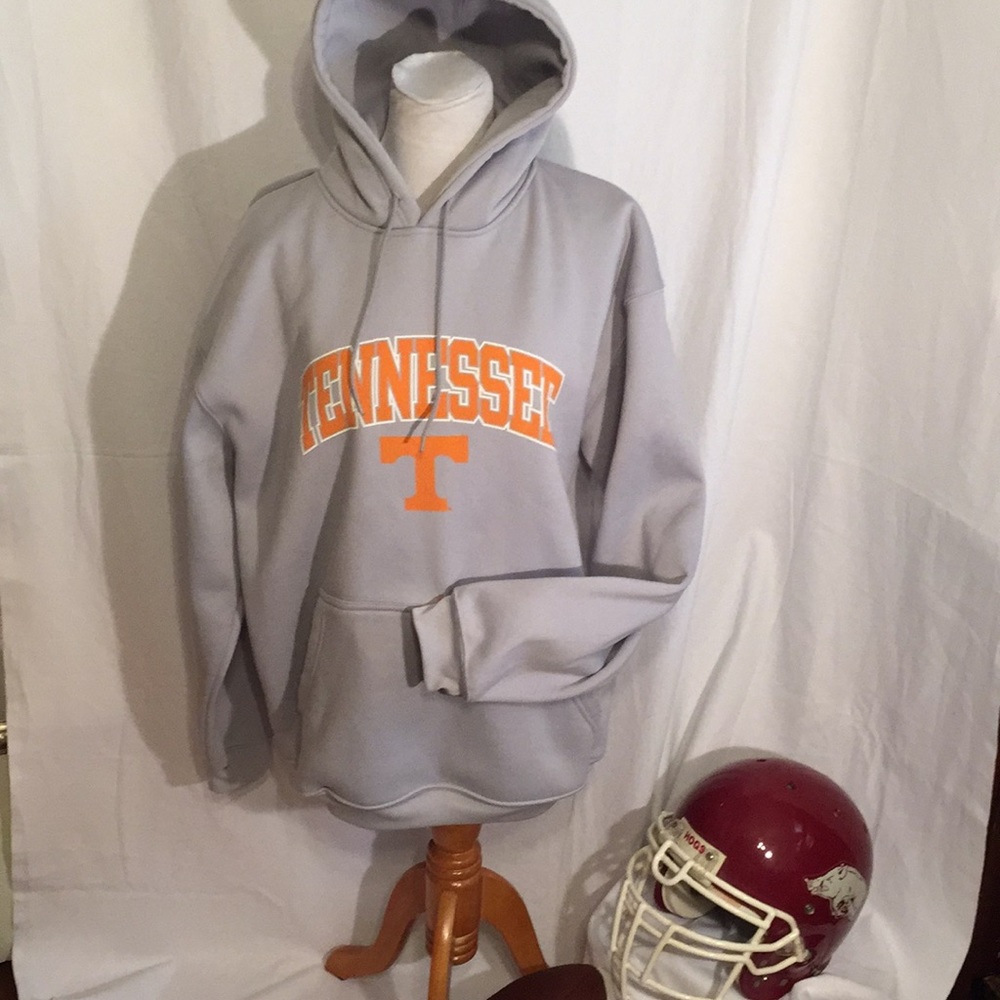 Pro Edge gray hooded Pull Over Sweat Shirt